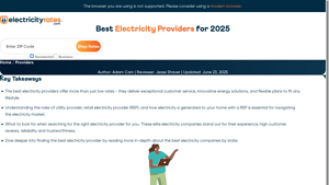 Best Electricity Providers of 2025 - energy companies usa
