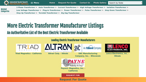 More Electric Transformer Manufacturer Listings - transformer companies in usa