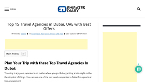 Top 15 Travel Agencies in Dubai, UAE with Best Offers - best travel agency to work with for usa to dubai