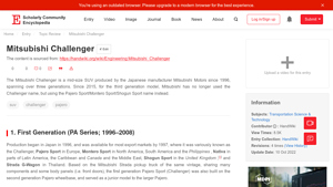 Mitsubishi Challenger | Encyclopedia MDPI - mitsubishi pajero sport usa