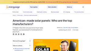 American-made solar panels: Who are the top manufacturers? - biggest solar companies in usa