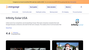 Infinity Solar USA - Profile & Reviews - 2025 | EnergySage - infinity solar usa