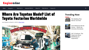 Where Are Toyotas Made? List of Toyota Factories Worldwide - toyota made in usa