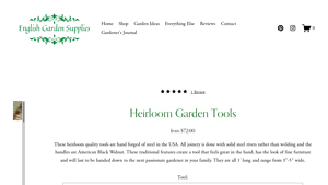 Heirloom Garden Tools - English Garden Supplies - garden tools made in usa