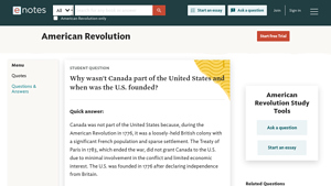 Why wasn't Canada part of the United States and when was the U.S ... - canada a part of usa