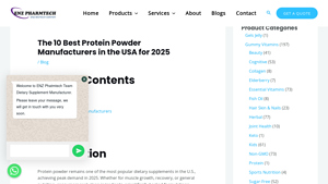 The 10 Best Protein Powder Manufacturers in the USA for 2025 - protein powder manufacturers usa
