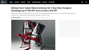 Michael Kors Black Friday Sale: Designer Handbags up to 85% Off - E! Online - michael kors bags usa black friday sale