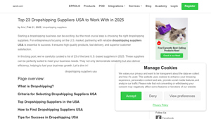 Top 23 Dropshipping Suppliers USA to Work With in 2025 - EPROLO - dropship distributors usa