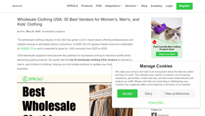 Wholesale Clothing USA: 35 Best Vendors for Your Store - wholesale clothing miami usa