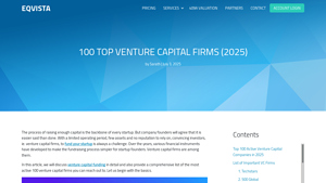 100 Top Venture Capital Firms List (2025) | Eqvista - venture capital companies in usa