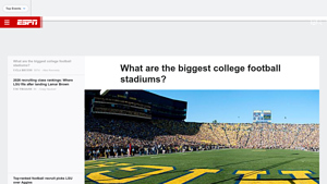 What are the biggest college football stadiums? - ESPN - largest stadium in usa