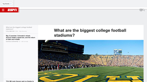 What are the biggest college football stadiums? - ESPN - usa largest stadium