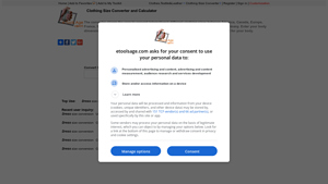 Clothing Size converter and calculator (How to Calculate Dress Sizes ... - clothing sizes australia to usa
