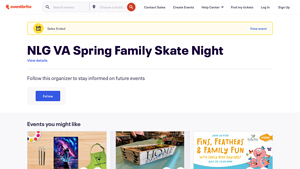 NLG VA Spring Family Skate Night - Eventbrite - the cavalier family skating centers usa inc.