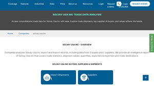 Solvay Usa Inc | See Full Import/Export Data | Eximpedia - solvay usa inc