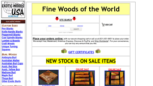 Exotic Woods USA - Custom Size Pen & Knife Handle Blanks
