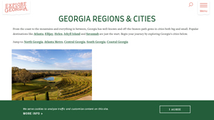 Georgia Regions & Cities | Explore Georgia - parts of georgia usa