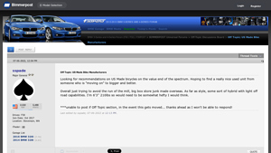 Off Topic: US Made Bike Manufacturers - Bimmerpost - made in the usa bikes