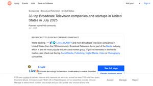 33 Top Broadcast Television Companies in United States · July 2025 - television manufacturers in usa