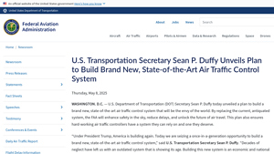 U.S. Transportation Secretary Sean P. Duffy Unveils Plan to Build Brand ... - secretary of transportation usa
