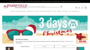 Fabric Store | Online Fabric Store | Fabricville - largest fabric store in usa