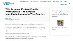 This Dreamy 15-Acre Florida Waterpark Is The Largest Man-Made Lagoon In ... - largest man-made lakes in usa