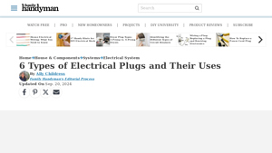 6 Types of Electrical Plugs and Their Uses | Family Handyman - electric plug adaptors for usa
