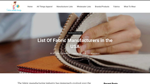 List Of Fabric Manufacturers in the USA - Fashion Manufacturing - textile factories in usa