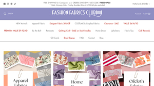 Fashion Fabrics Club: Fabric by the Yard | Fabrics at Wholesale ... - fabric suppliers usa