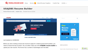 USAJOBS Resume Builder: Tips and Examples | FRG - usa jobs resume builder