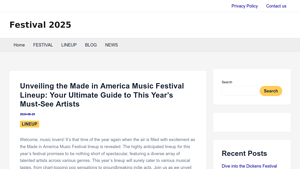 Unveiling the Made in America Music Festival Lineup: Your Ultimate ... - made in usa festival