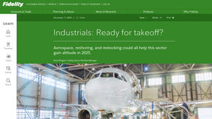 Industrials sector outlook 2025 | Industrials stocks | Fidelity - usa industrials