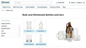 Bulk and Wholesale Bottles and Jars - Fillmore Container - glass bottle manufacturers usa