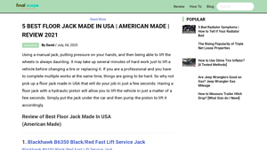 5 Best Floor Jack Made In USA | American Made | Review 2021 - floor jack made in usa