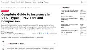 Complete Guide to Insurance in USA | Types, Providers and Comparison - popular insurance companies in usa