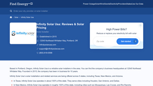 Infinity Solar Usa: Reviews & Solar Pricing - FindEnergy - infinity solar usa