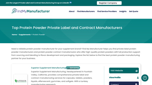 Top 10 Protein Powder Private Label & Contract Manufacturers - protein powder manufacturers usa