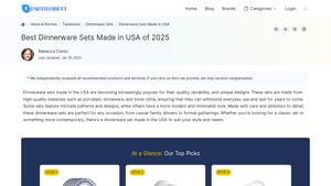 Best Dinnerware Sets Made in USA of 2025 - FindThisBest - dishware sets made in usa