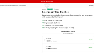 Emergency Fire Blanket - Home, RV, Grill, Kitchen | fireblanket.com - fire blankets made in usa
