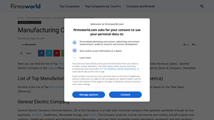 Manufacturing Companies in USA (Top List) - FirmsWorld - manufacturing companies in usa