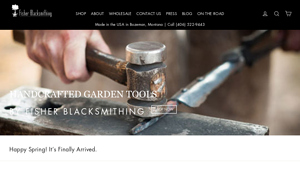 Shop Hand Forged Garden Tools by Fisher Blacksmithing - garden trowel made in usa