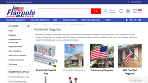 Residential Flagpoles | The Flagpole Store | Up to 66% off - best flag pole kit made in usa