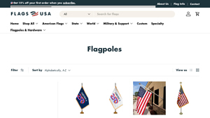 Flagpoles - Flags USA - usa made flag pole