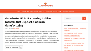 Made in the USA: Uncovering 4-Slice Toasters that Support American ... - toaster made in usa