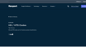 Flexport - HS Code Classification