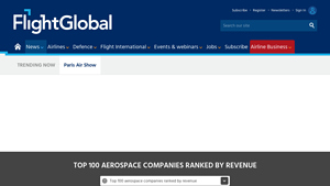 Top 100 aerospace companies ranked by revenue - Flight Global - airplane manufacturers in usa