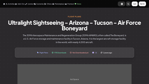 Ultralight Sightseeing - Arizona - Tucson - Air Force Boneyard - usaf boneyard
