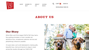 About Us - Fluff and Tuff - dog toy manufacturers usa