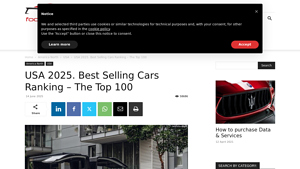 Focus2move | USA Best Selling Cars 2025 - The Top 100 - best selling vehicles in usa