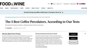 The Best Coffee Percolators, Tested & Reviewed - Food & Wine - coffee percolator made in usa